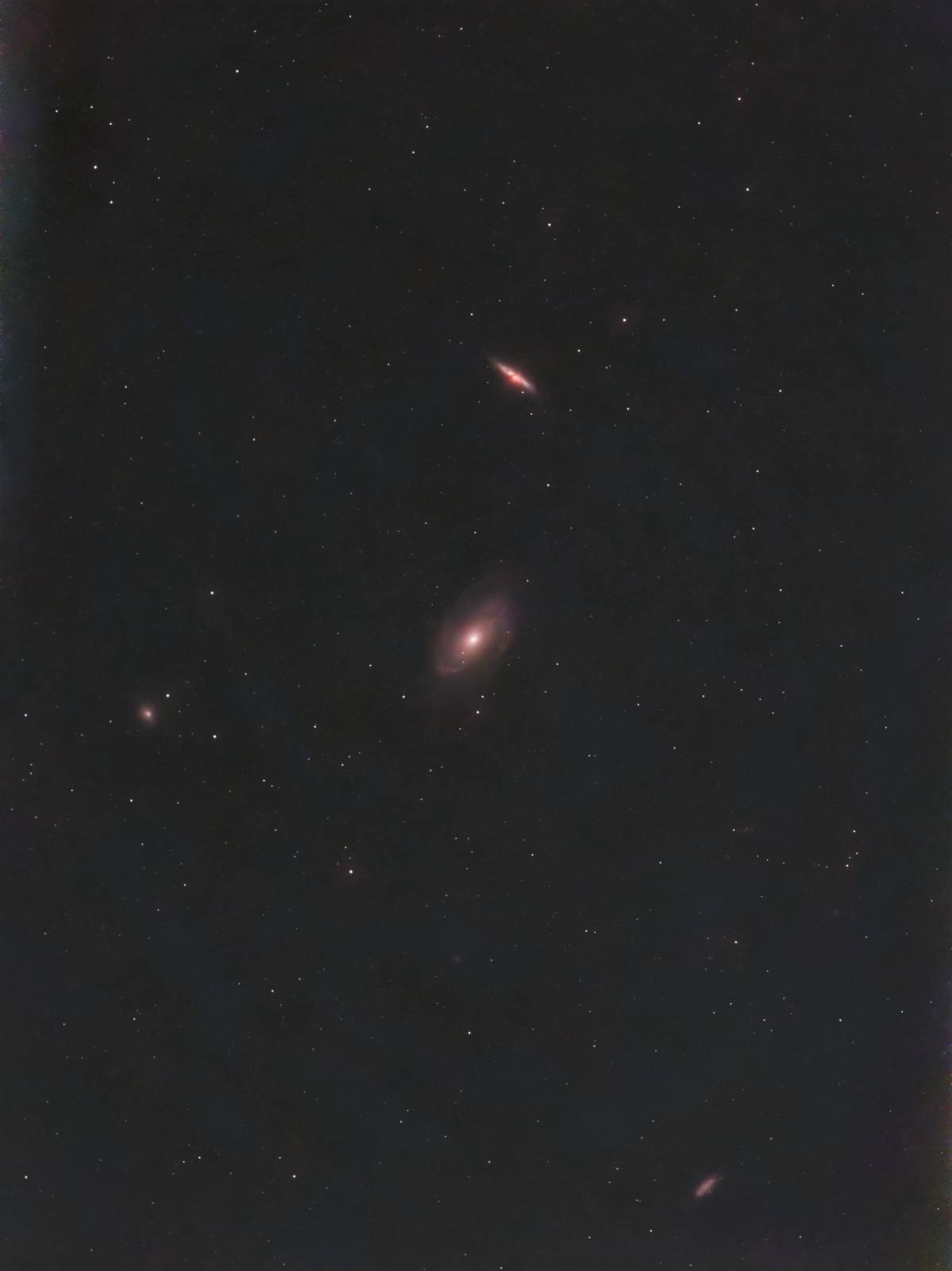 Bode's Galaxy, the Cigar Galaxy, and neighboring galaxies