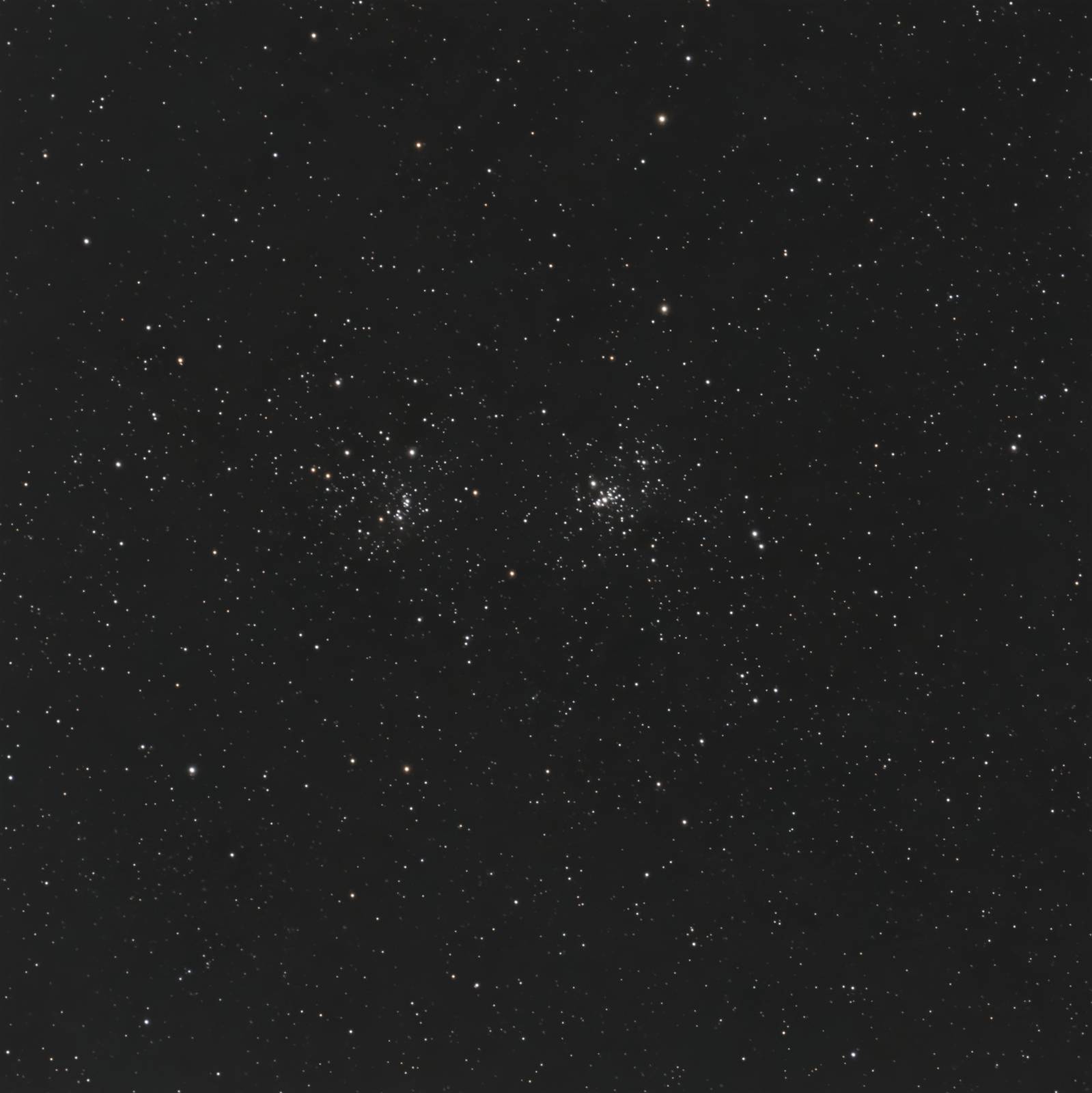 The neighbouring open star clusters NGC 869 and NGC 884 in Perseus