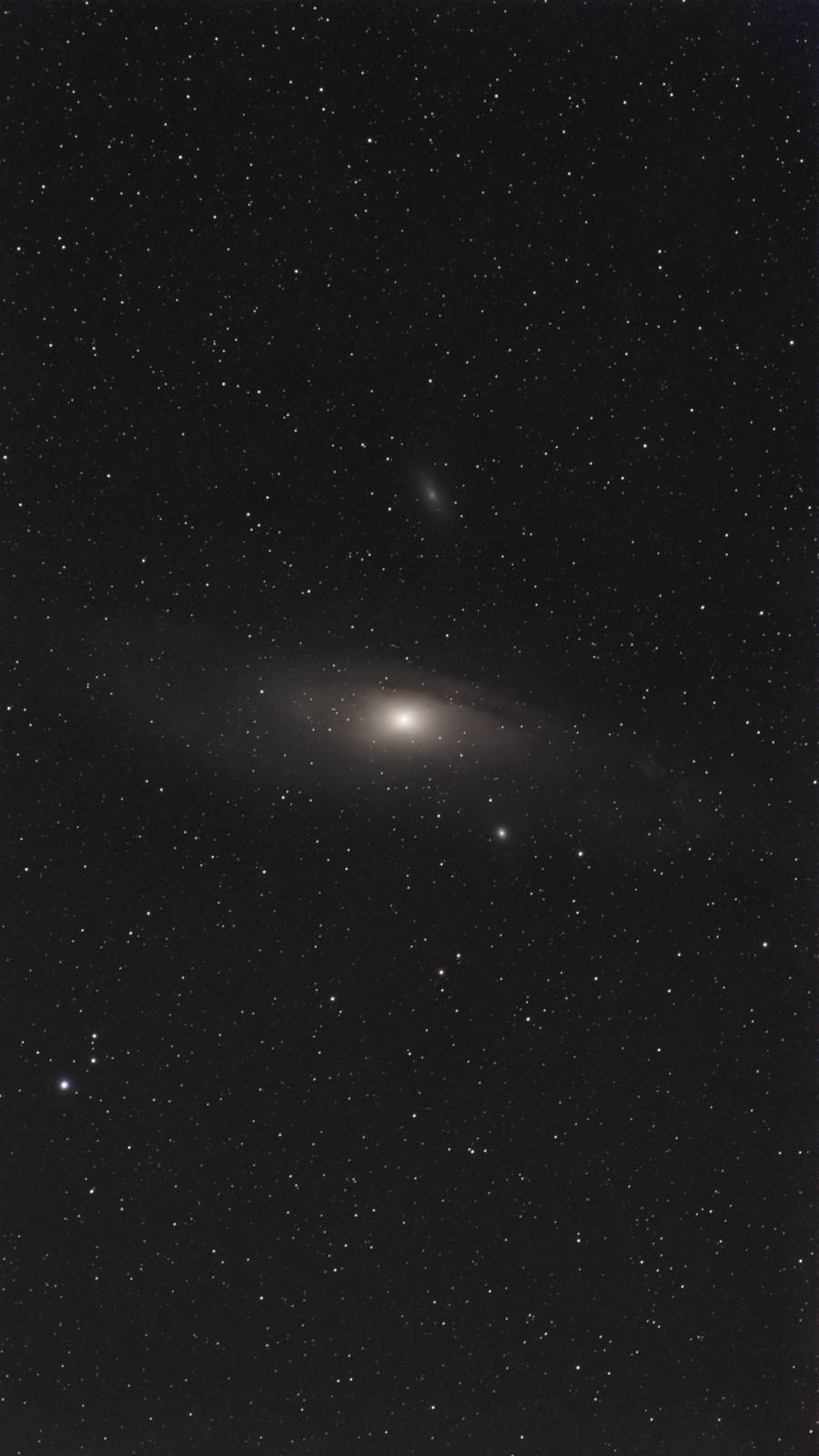 The Andromeda Galaxy with companion galaxies M32 and M110