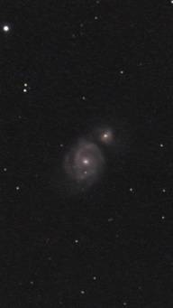 The interacting spiral Whirlpool Galaxy, Messier 51