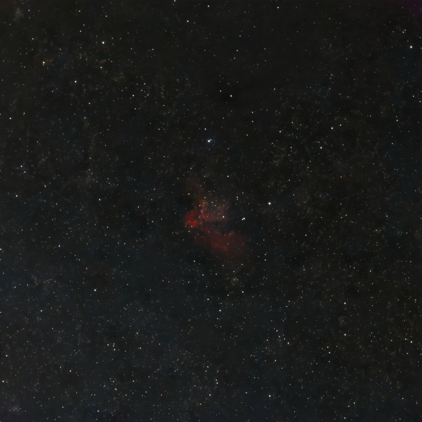 The Wizard Nebula surrounding the young open cluster NGC 7380